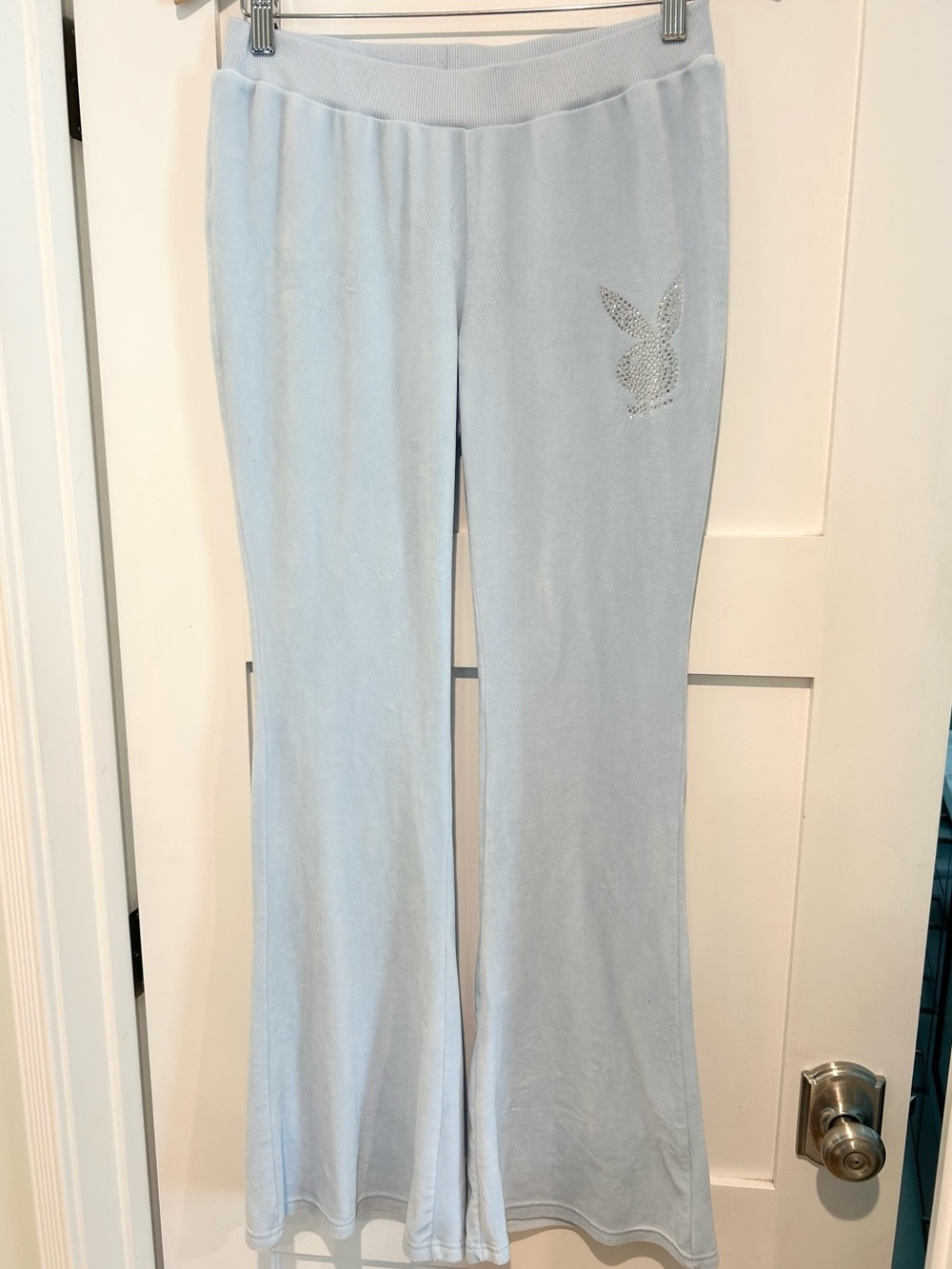 PLAYBOY Y2K Velour Flared Track Pants